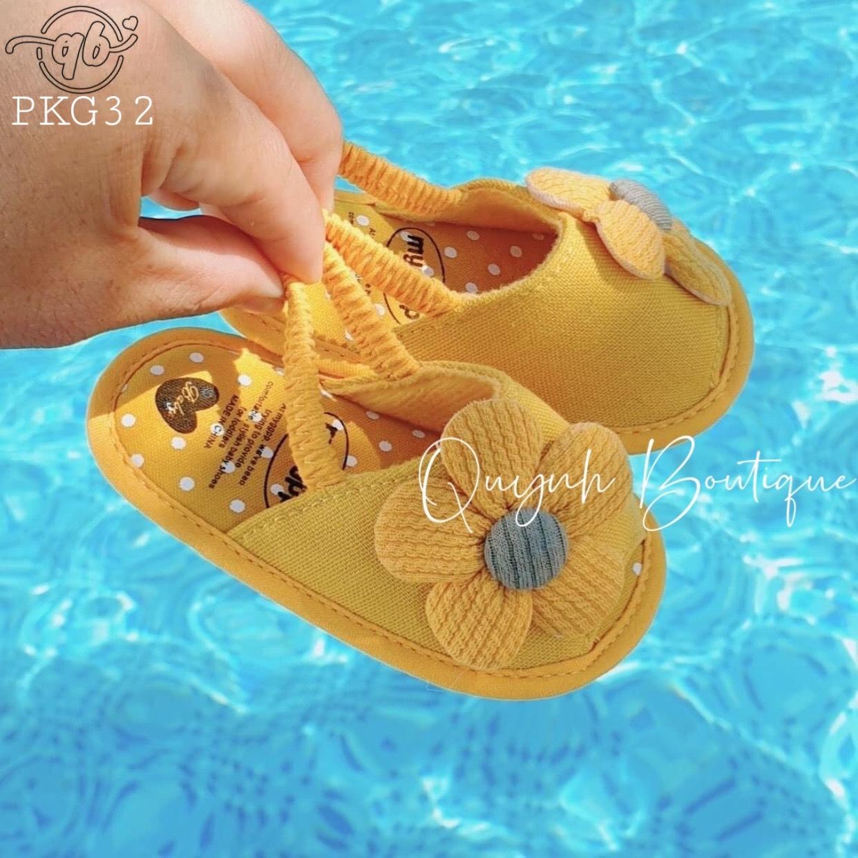 Giày dép trẻ em cho bé  cho bé QUỲNH BOUTIQUE Sandal hoa cúc siêu xinh cho bé