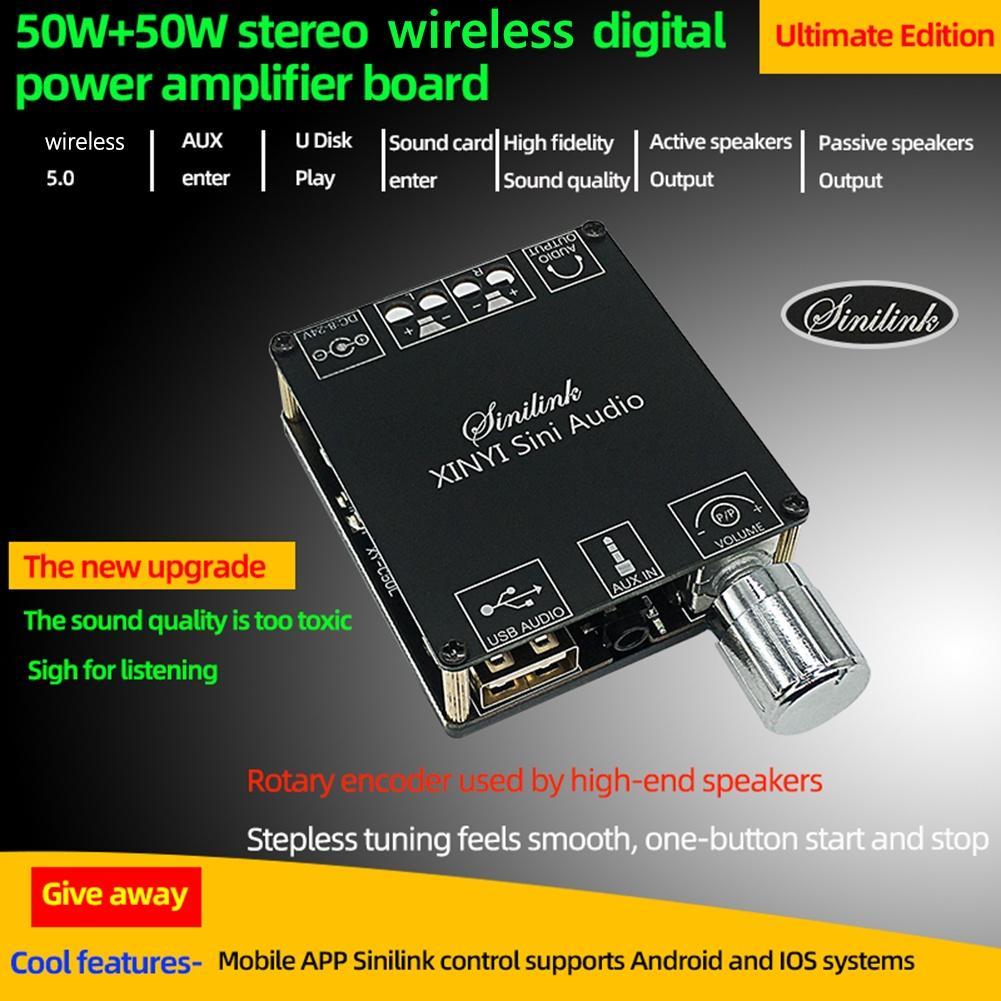 Mô Đun Khuếch Đại Âm Thanh Bluetooth Kỹ Thuật Số XY-C50L 50Wx2