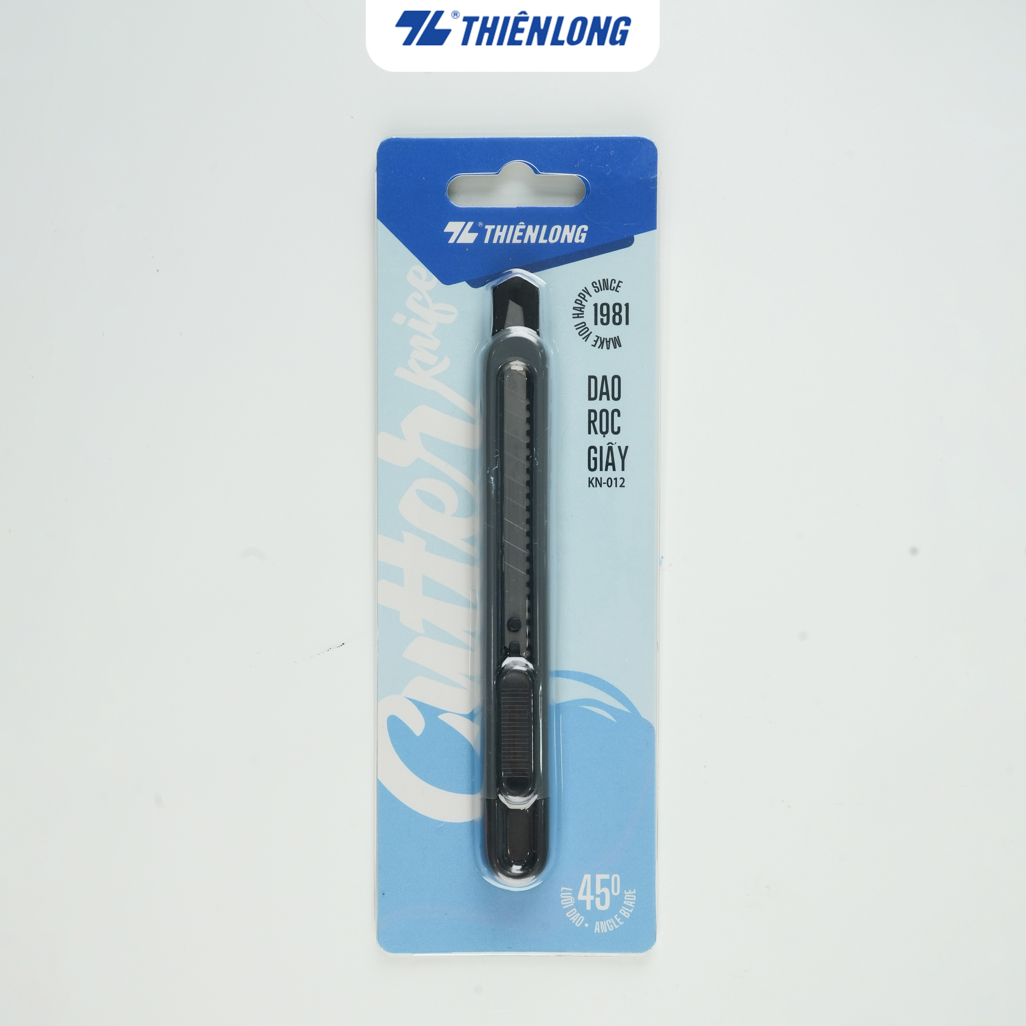 Dao rọc giấy Thiên Long - Khóa tự động thông minh - Khay đựng dao nâng cấp chắc chắn an toàn hơn