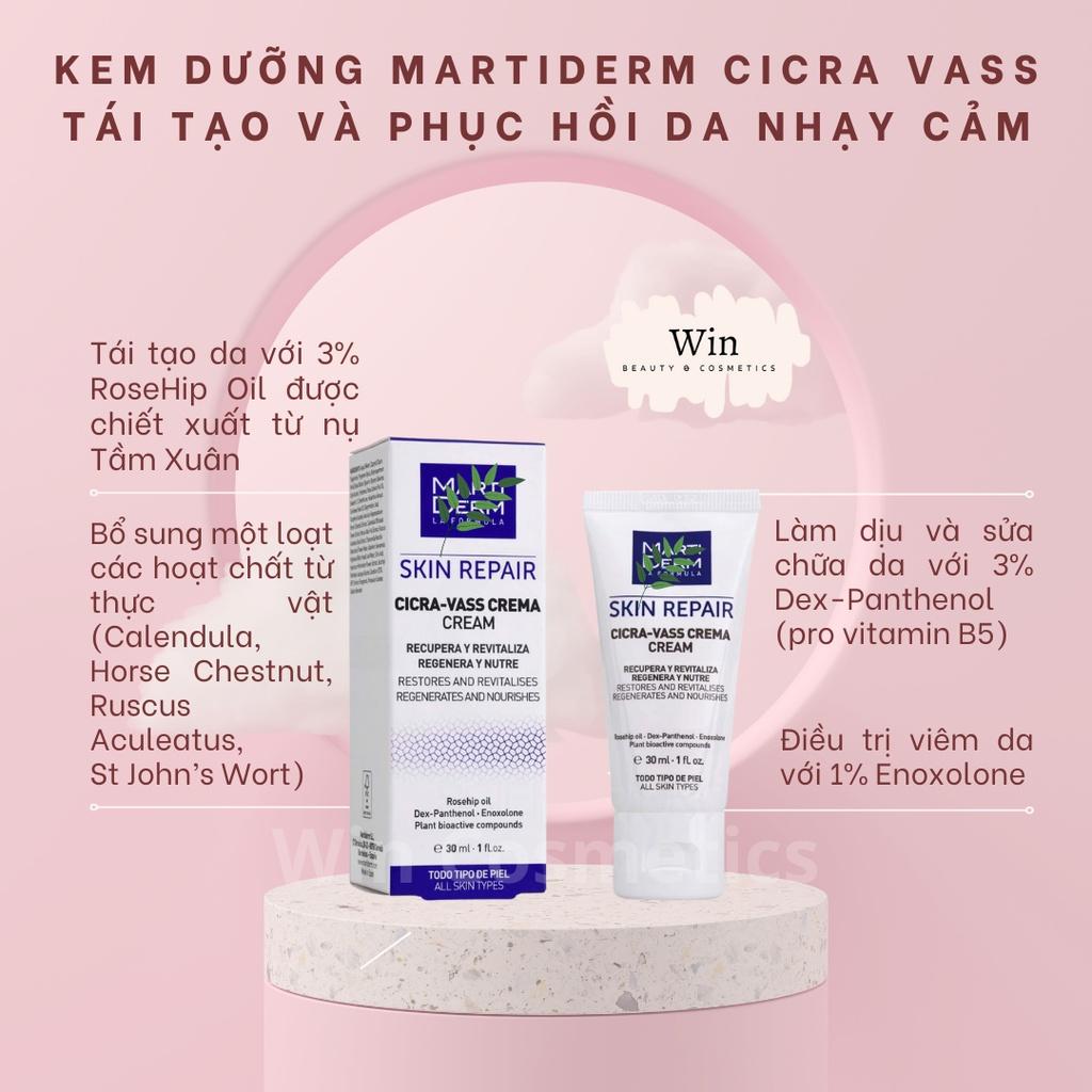 Kem Dưỡng Marti.Derm Skin Repair Cicra Vass Cream Tái Tạo & Phục Hồi Da Nhạy Cảm