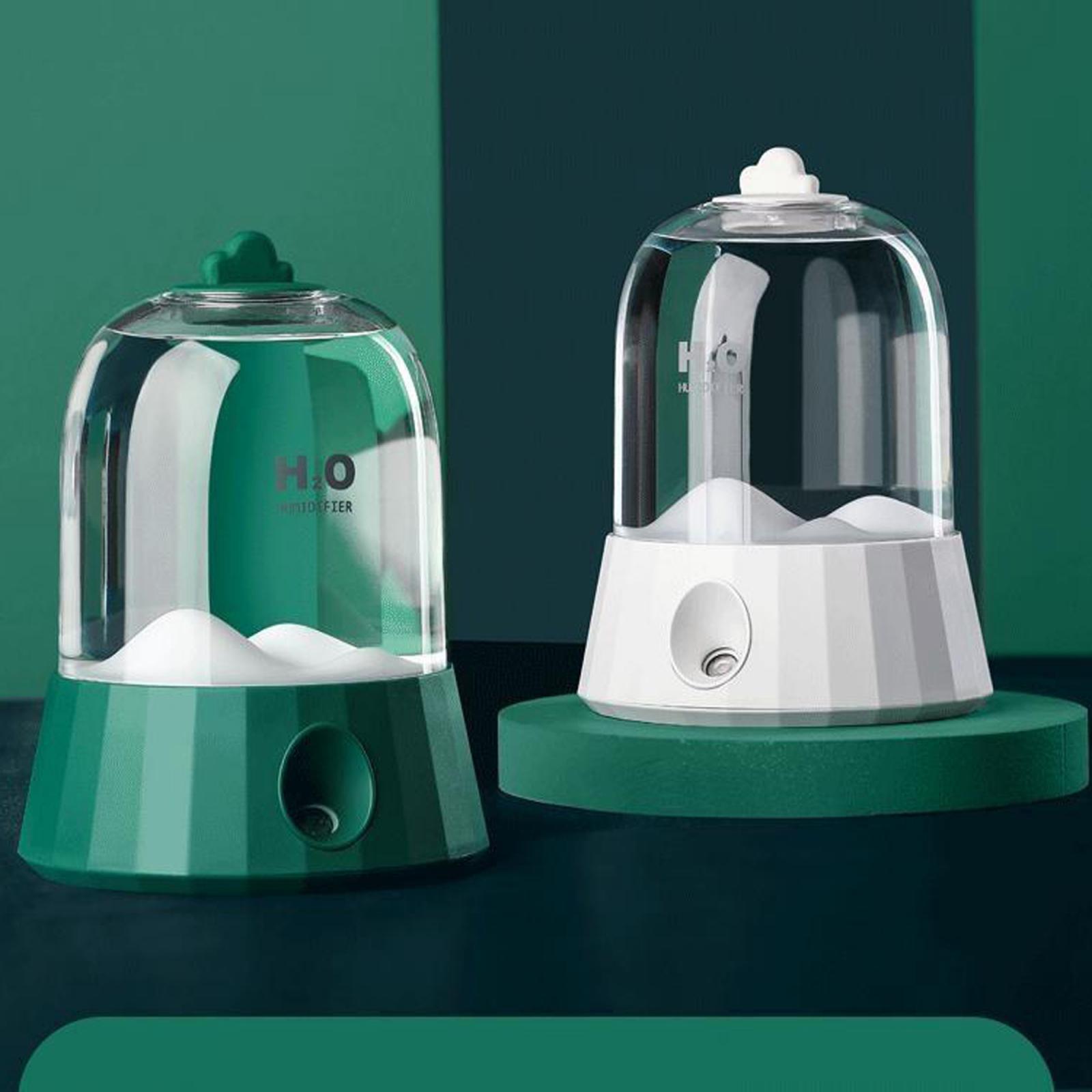 Quiet Humidifiers 400ml Cool Mist Humidifier with Night Light, Waterless Auto-Off Ultrasonic Home Office Skin Care Steamer