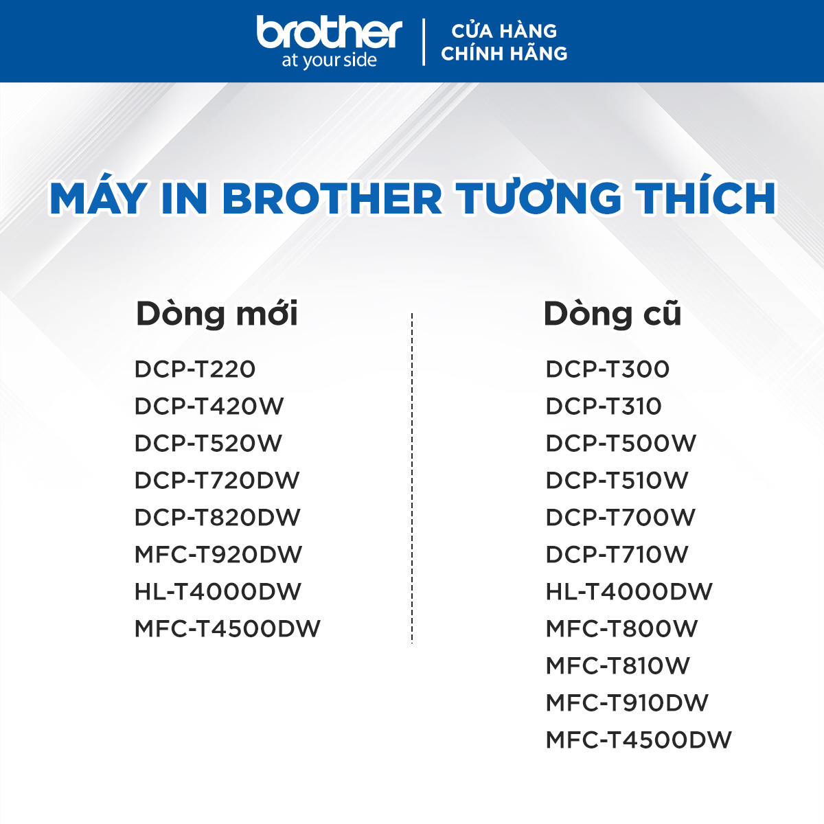 Bộ mực in phun Brother (BT-D60BK + BT5000C/M/Y)