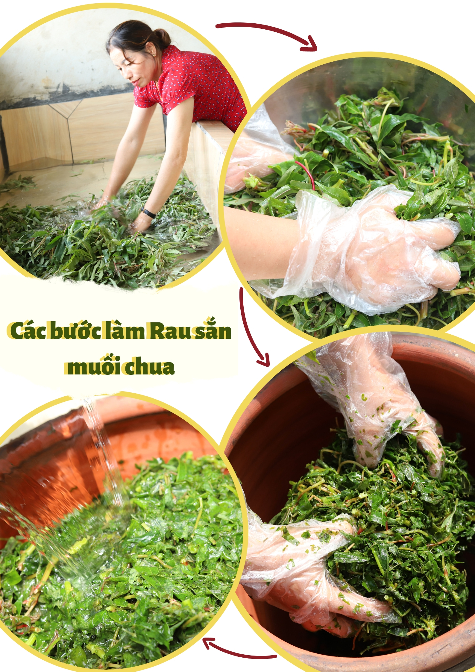 rau sắn muối chua Liên Gia Trang