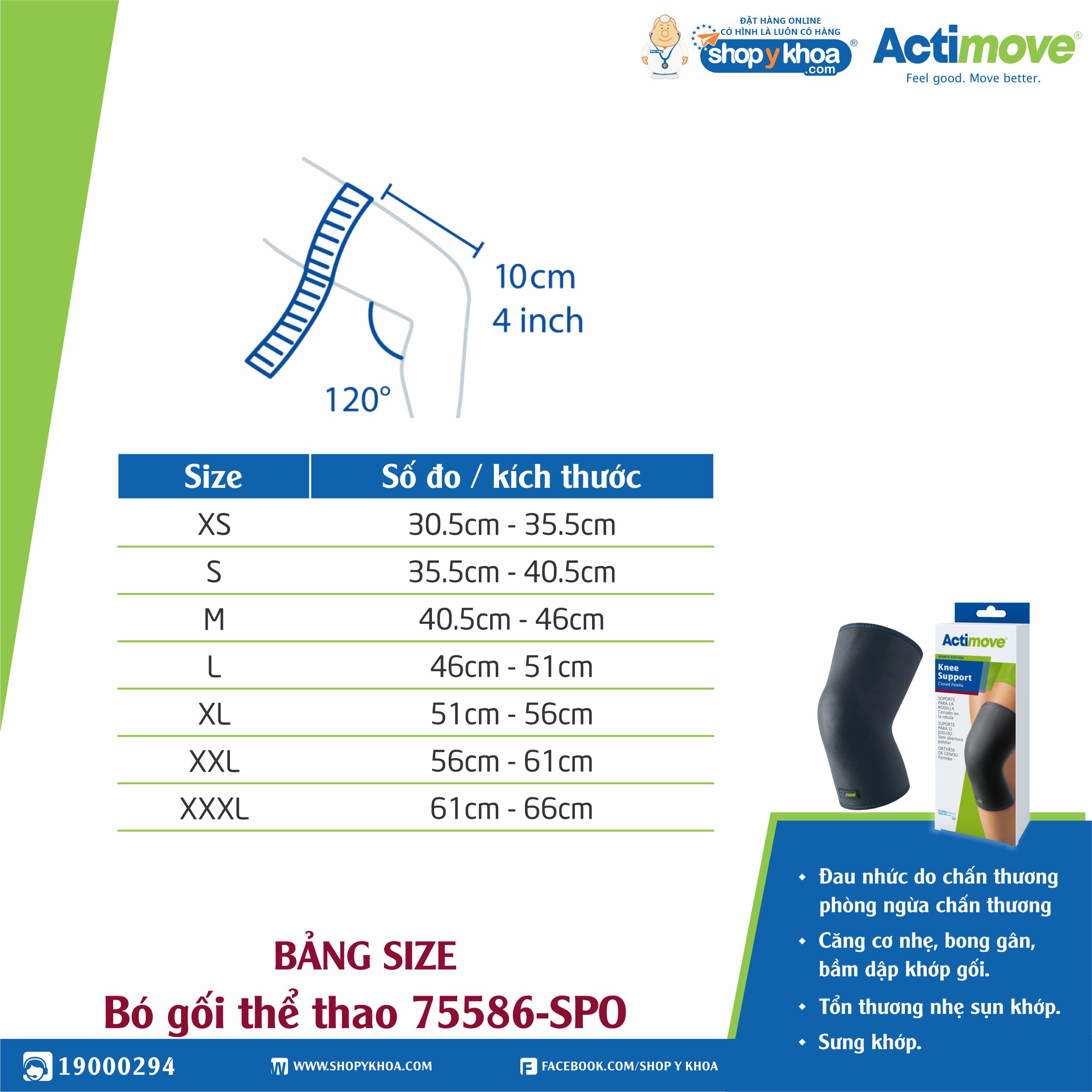 Bó gối thể thao 75586-SPO Actimove Knee Support (NEW