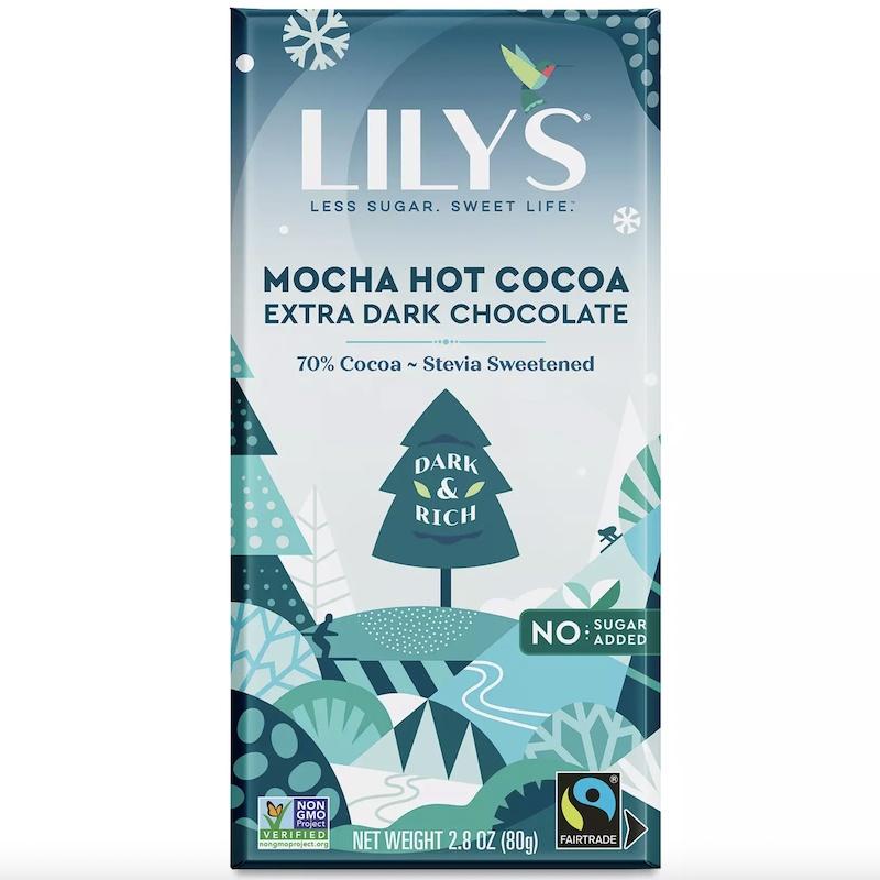 THANH SOCOLA ĐEN VỊ MOCHA Lily's Extra Dark Chocolate Bar, 70% Cocoa, Stevia Sweetened, Low-Carb, Keto Friendly, Gluten-