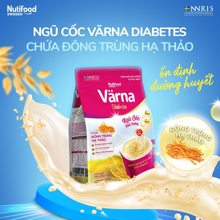 Túi ngũ cốc dinh dưỡng Värna Diabetes - Ổn định đường huyết - Varna 400g