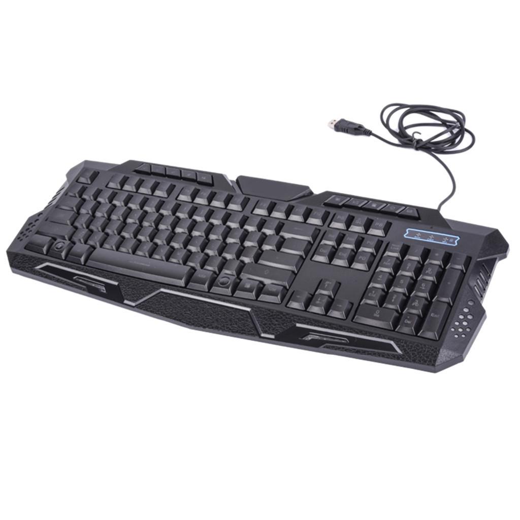 114 Sensitive Keys, 10 Multimedia Keys Keyboard for Working or Gaming