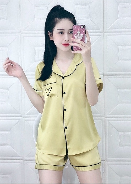 Đồ bộ ngủ Nữ lụa mặc nhà pijama, sang trọng