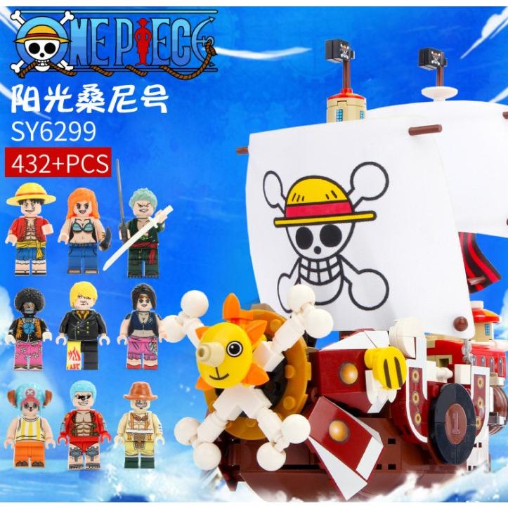 Đồ chơi Lắp ghép Mô hình Pirate Boat Ship TÀU CƯỚP BIỂN VÙNG HẢI TẶC ONE PIECE Quà Cho Bé Trai