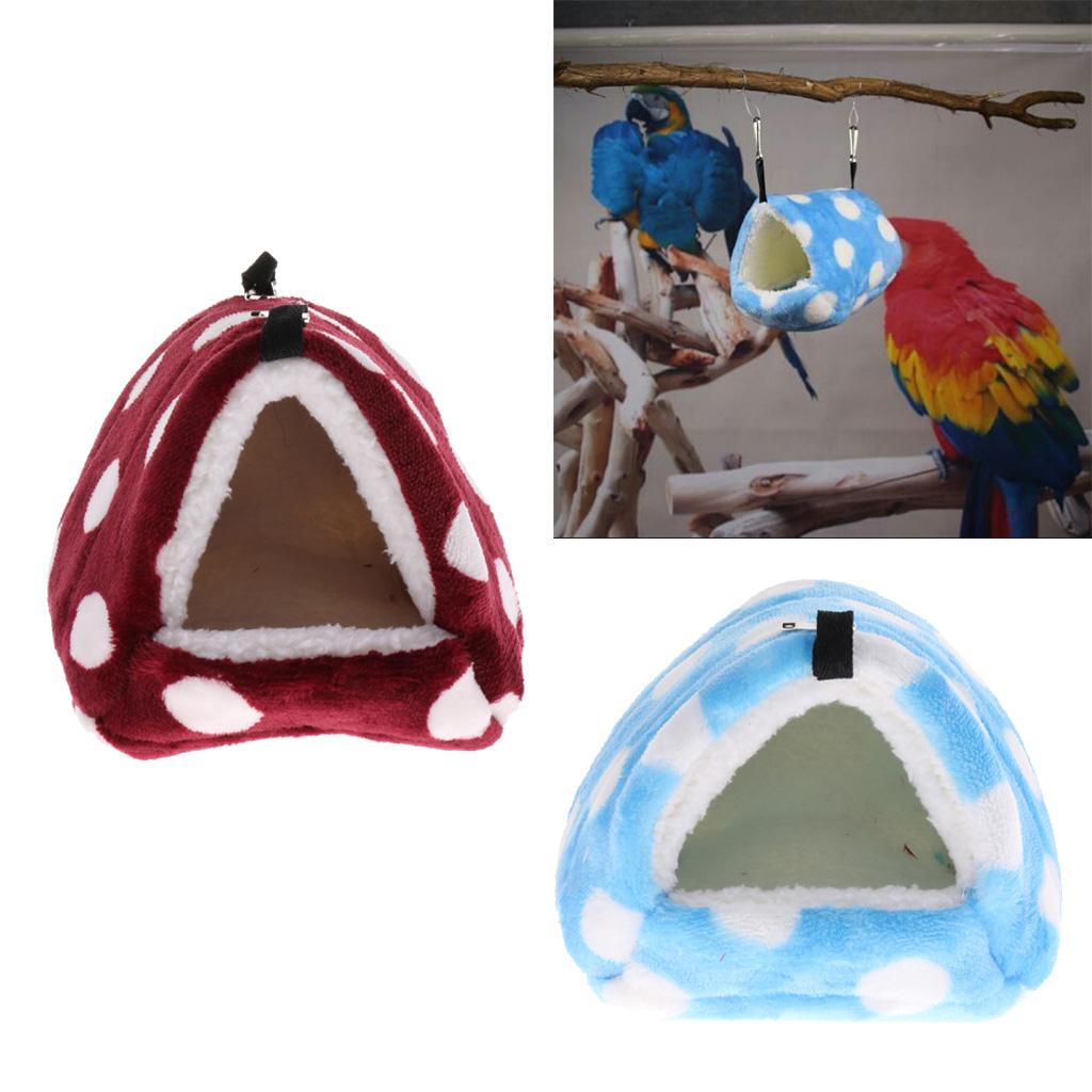 Guinea Pig House Hammock Bed Hanging Chinchilla Hideout Hut Pet Supplies Red