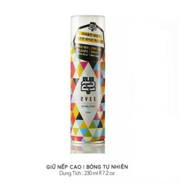 Gôm xịt tóc 2VEE Hair Spray - Giữ nếp hoàn hảo, tự tin cả ngày