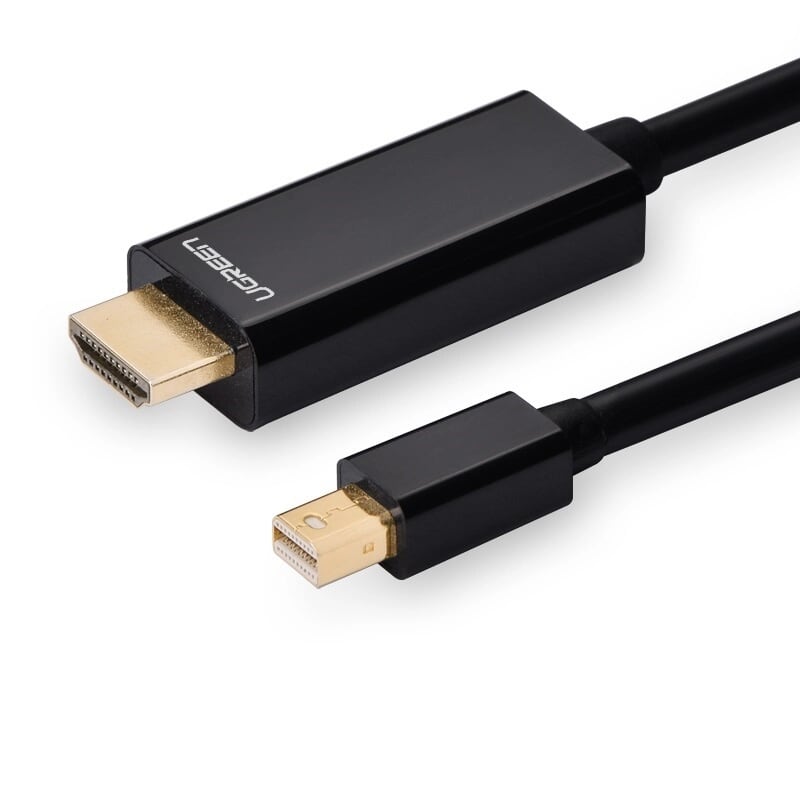 Cáp chuyển đổi Mini DP sang HDMI 1080 3M màu Đen Ugreen 10436MD101 Hàng chính hãng