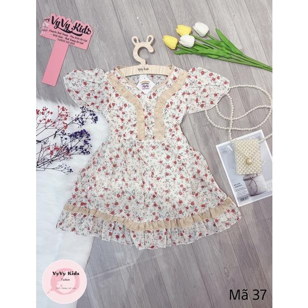 Đầm bé gái, váy bé gái hoa tiểu thư VyVy Kids Fashion