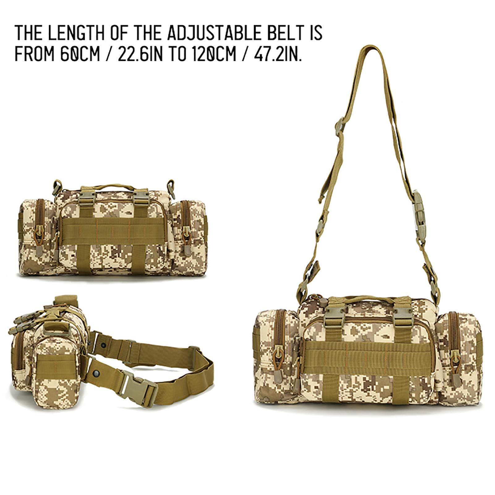 Túi đeo vai thể thao đa năng chất liệu vải oxford chống mài mòn, thiết ké kiểu ngụy trang