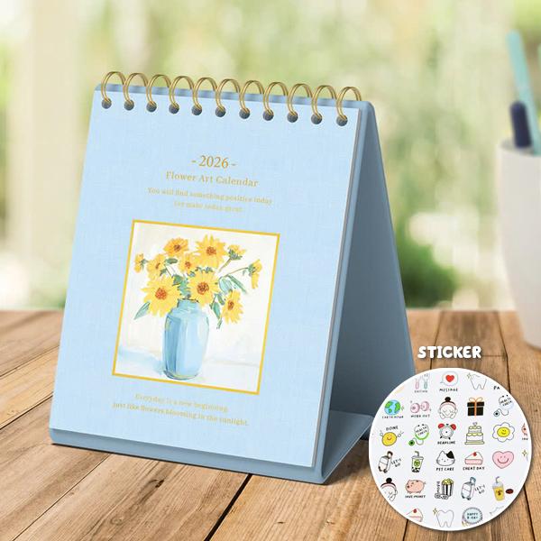 Lịch Bàn Teen 2026 - Flower Art Calendar - Size M - Linh Lan