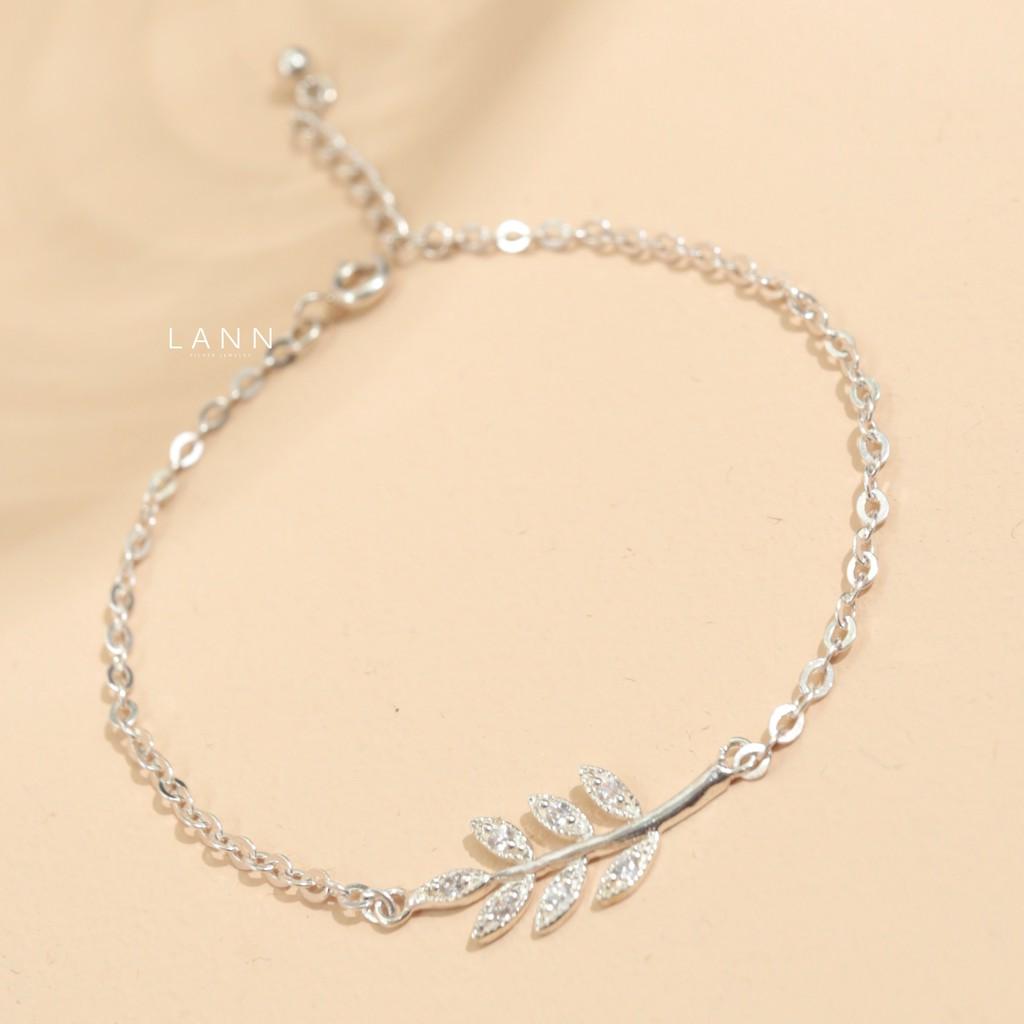 Lắc tay lá đá S925 LANN