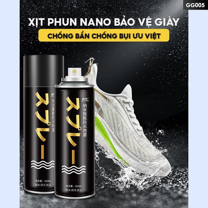 Chai Xịt Nano Chống Nước Dành Cho Giày Dép Loại 260ml Xịt Nhiều Lần GG-005