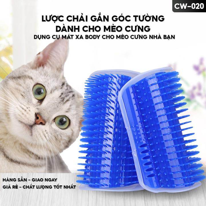 Lược Chà Sát Cọ Lông Cho Mèo Cưng Gắn Góc Bàn Ghế Hoặc Góc Tường CW-020