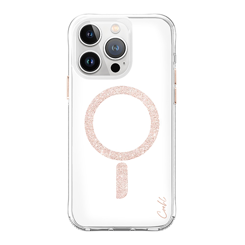Ốp UNIQ Coehl Magnetic Charging Glace Dành Cho iPhone 15 Pro/ 15 Pro Max Tích Hợp Vòng Nam Châm Lấp Lánh Phản Chiếu Hàng Chính Hãng