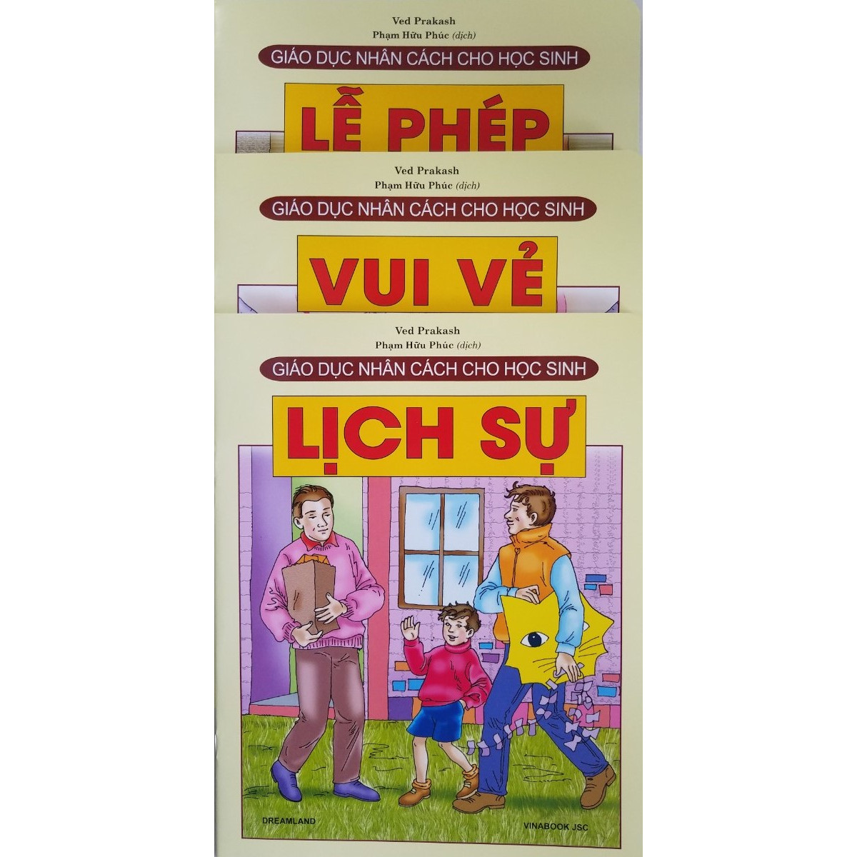 Combo Sách Giáo Dục Nhân Cách Cho Học Sinh (3 cuốn): Lễ Phép + Vui Vẻ + Lịch Sự