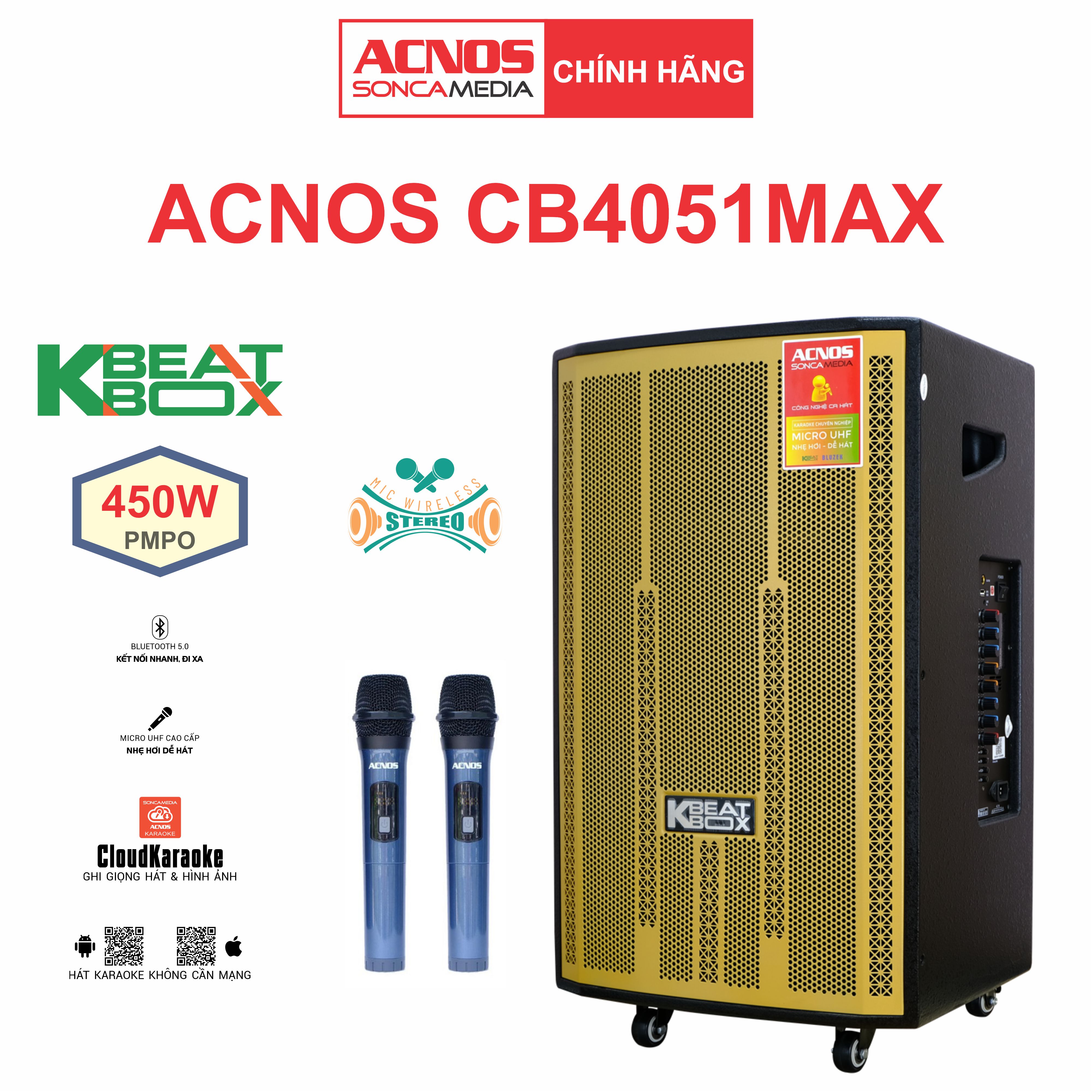Dàn âm thanh di động ACNOS CB4051MAX