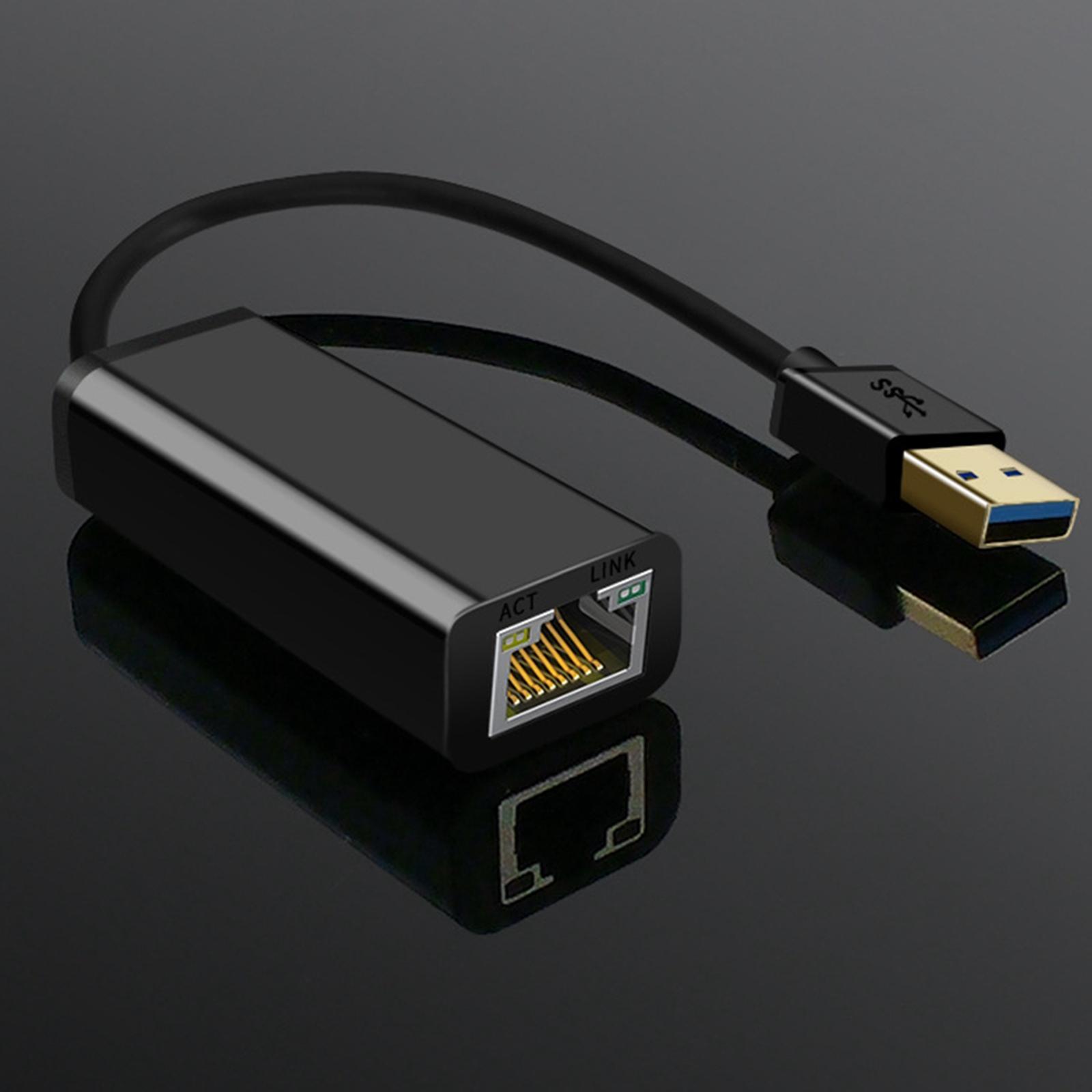 USB to Ethernet Adapter USB 3.0 to RJ45 Gigabit Ethernet Adapter Lightweight