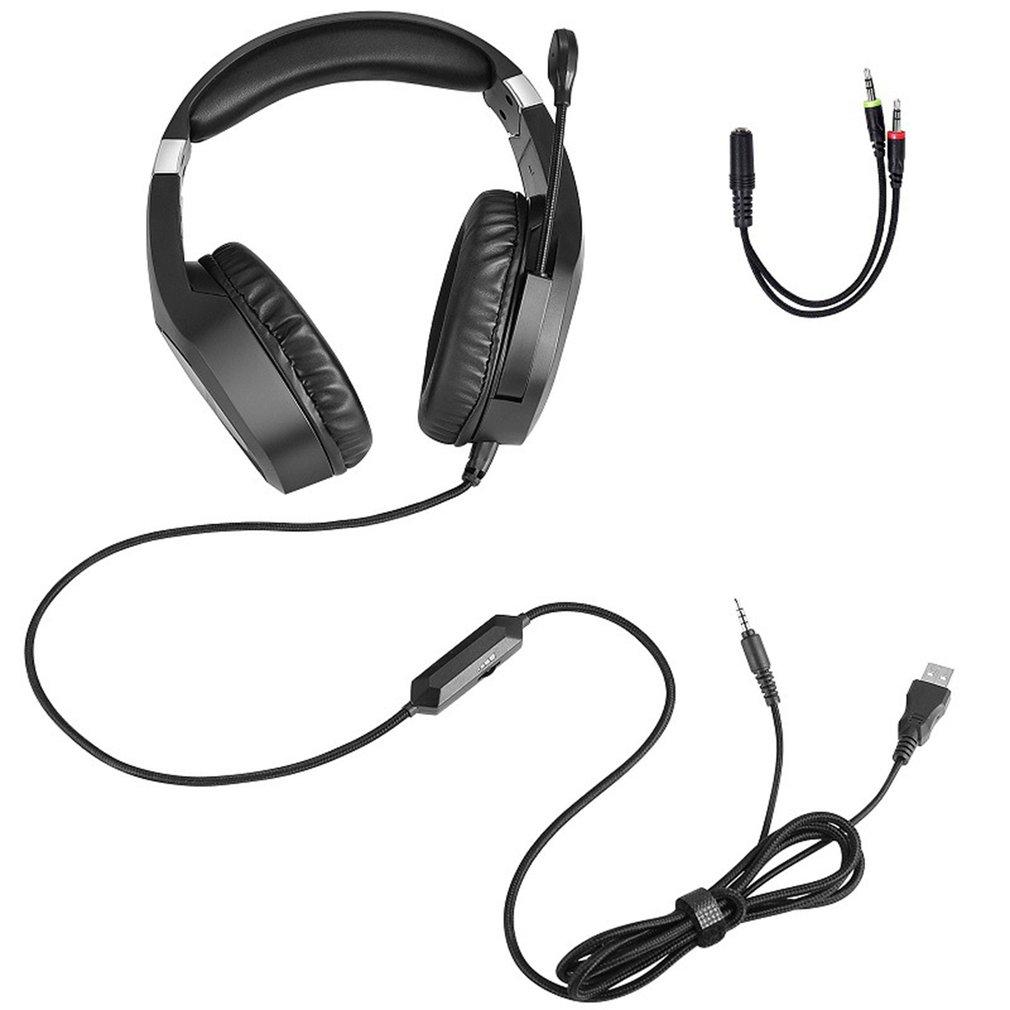 Trò Chơi Tai Nghe Tai Nghe Chơi Game Bass Stereo Trên Đầu Tai Nghe PC Micro Có Dây Tai Nghe Cho Máy Tính Cho Cho PS4 Chắc Chắn