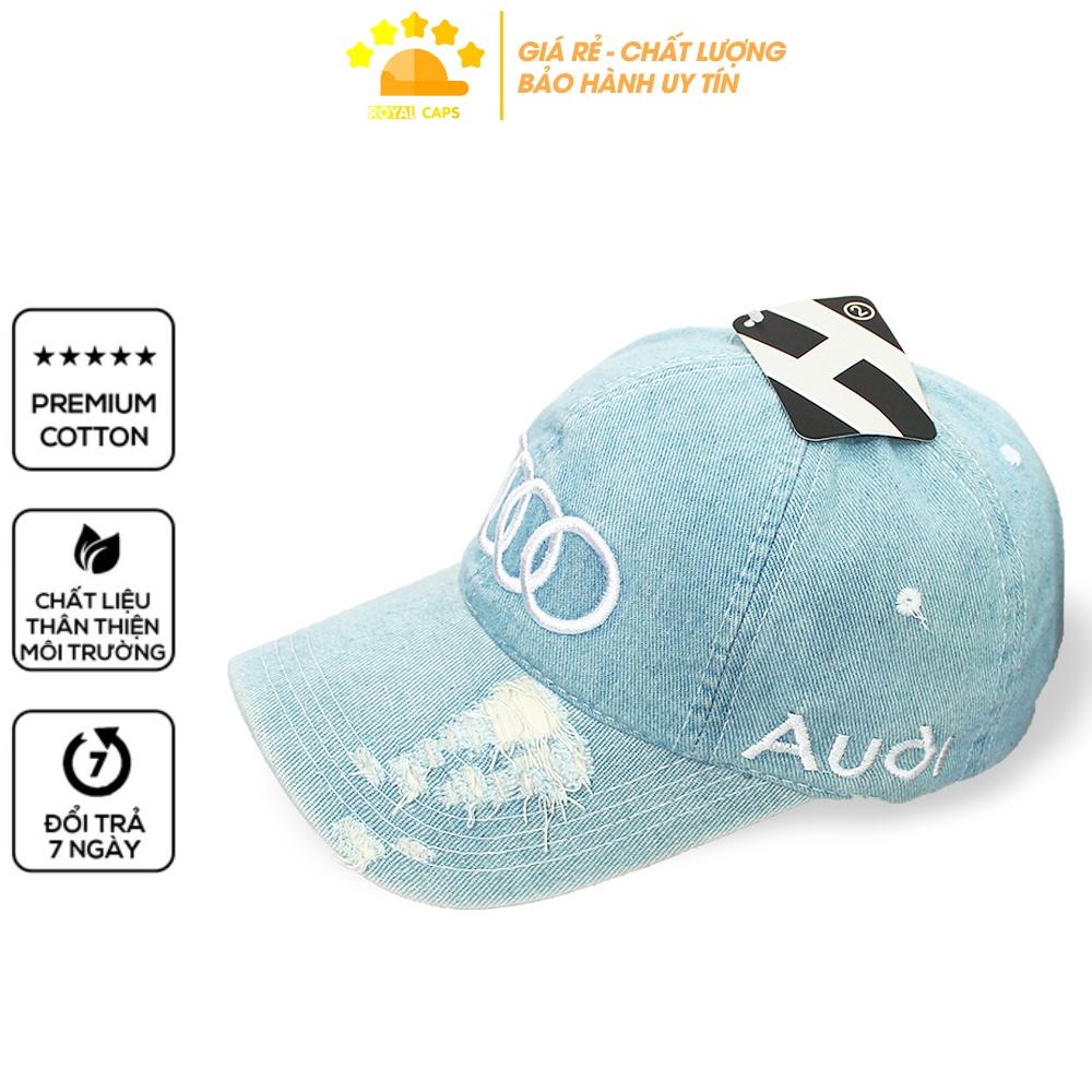 Mũ Lưỡi Trai Nón Lưỡi Trai Nón Kết Nam Nữ Jeans Logo Xe Audi Bmw Mercedes Vải Denim