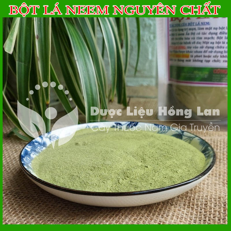 Bột lá Neem Ấn Độ 500g sấy lạnh 100% nguyên chất hữu cơ sấy lạnh, xay mịn - Dùng uống hoặc đắp mặt nạ