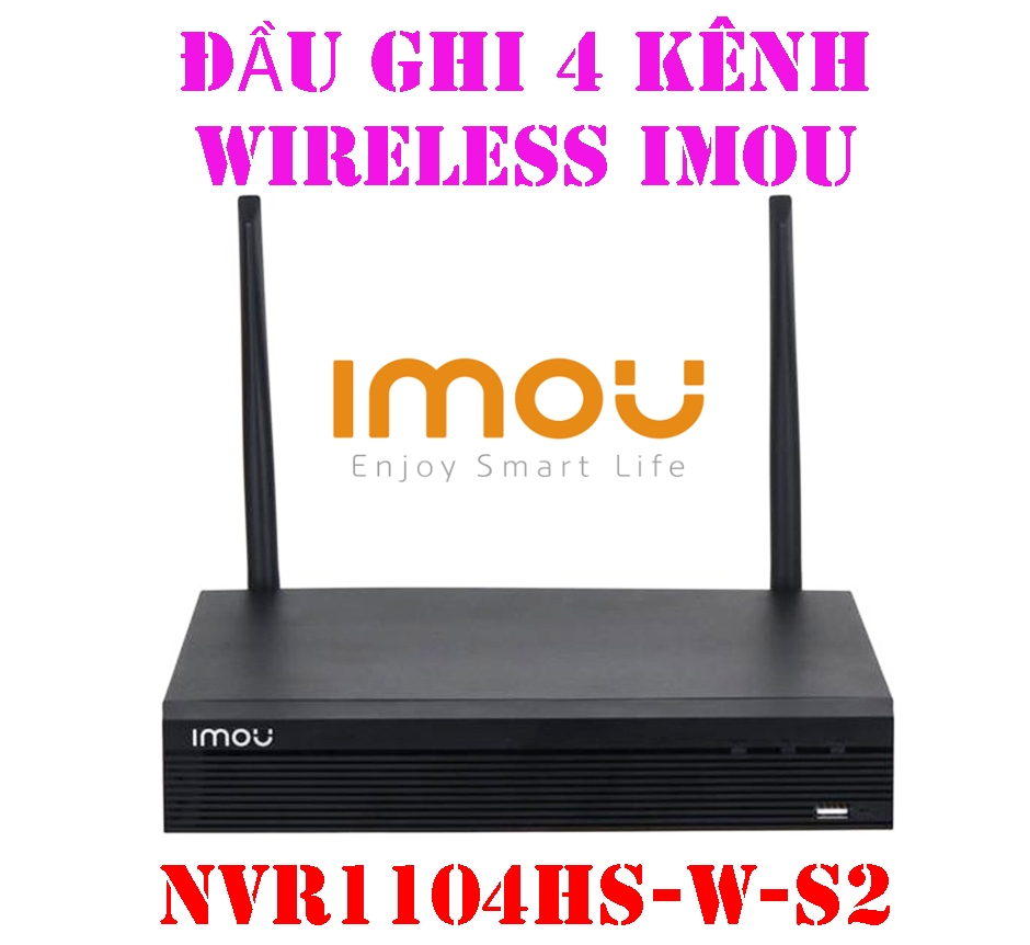 ĐẦU GHI 8 KÊNH | 4 KÊNH CAMERA IP - IMOU NVR1108HS-W-S2