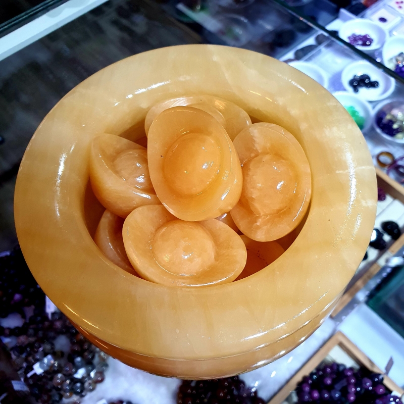 Bát Tụ Bảo Đá Ngọc Hoàng Long Thiên Nhiên Size Lớn - BTBCT0001