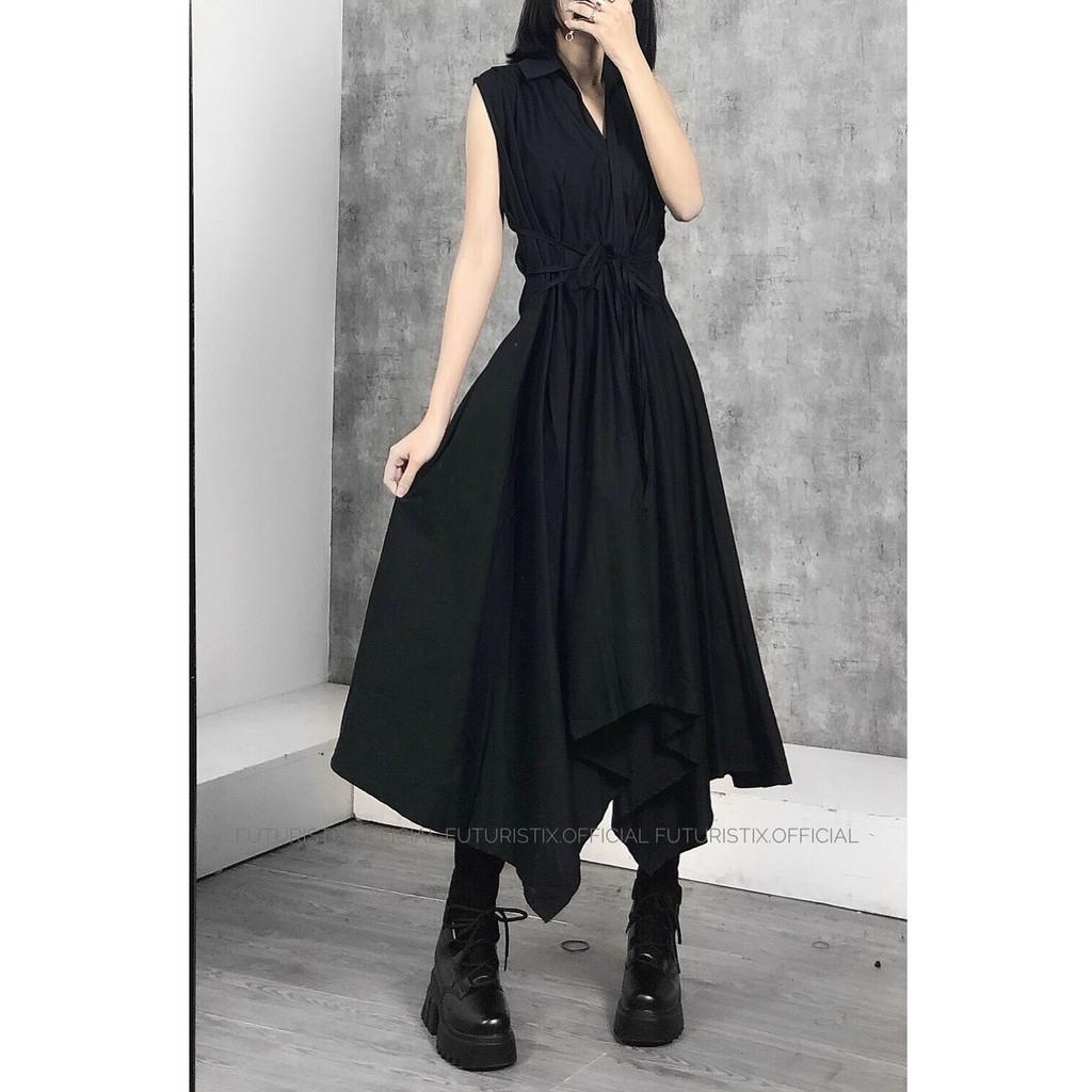 Váy Sơ Mi Dáng Dài AK077 Mix Giày Đế Cao Cổ Da Lộn G091