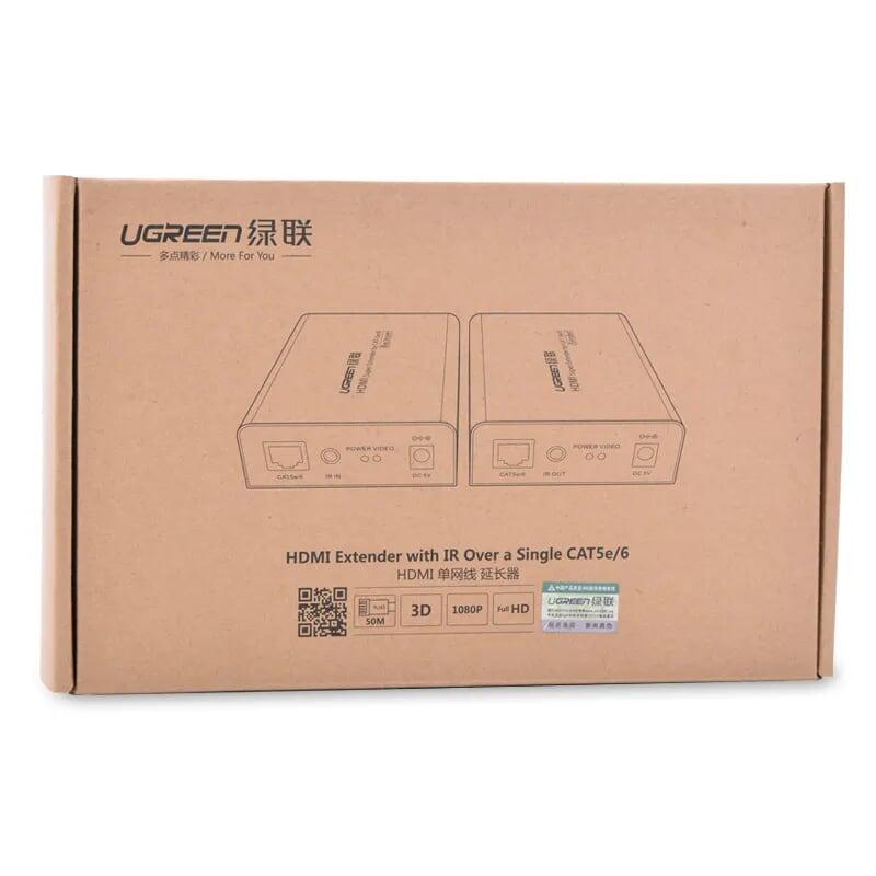 Ugreen UG4021040210TK 50m đến 100M Bộ nối dài HDMI qua cáp mạng RJ45 CAT5e CAT6 - HÀNG CHÍNH HÃNG