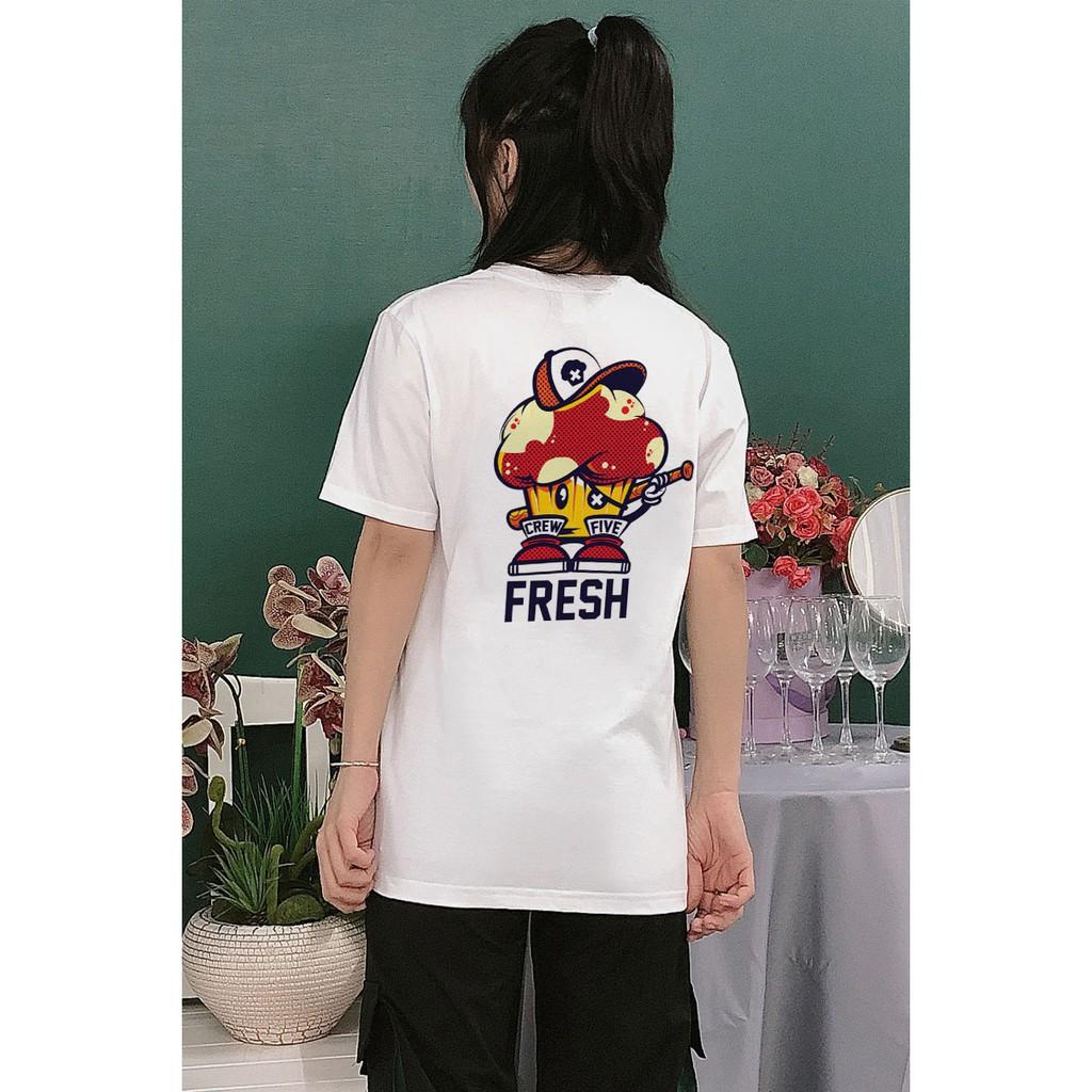 Áo thun tay lỡ unisex Crew đẹp Có BIG SIZE