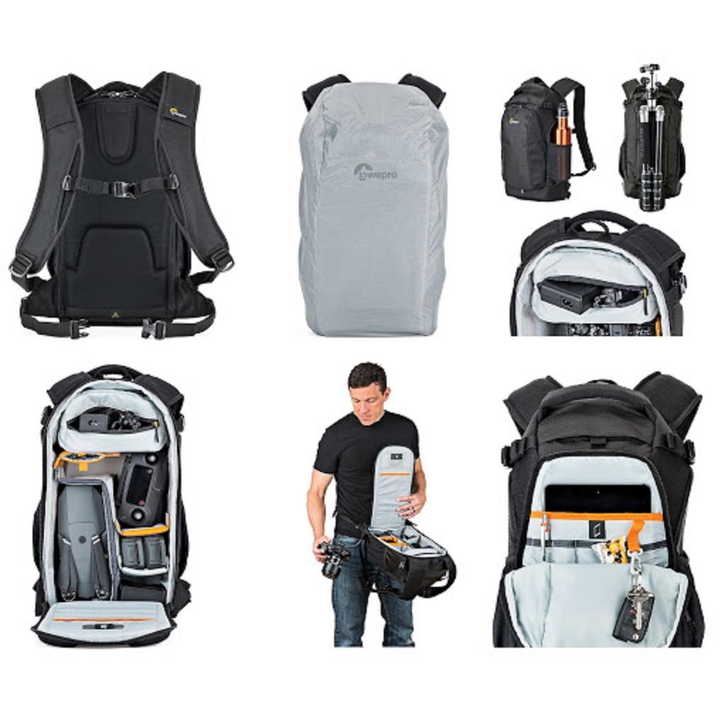 Ba lô máy ảnh Lowepro FLIPSIDE 200 AW II (Màu đen), Chính hãng