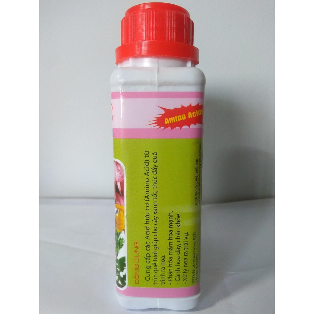 Phân bón lá sinh học Bio TRÙN QUẾ 03 kích thích ra hoa, dưỡng hoa - chai 250 ml