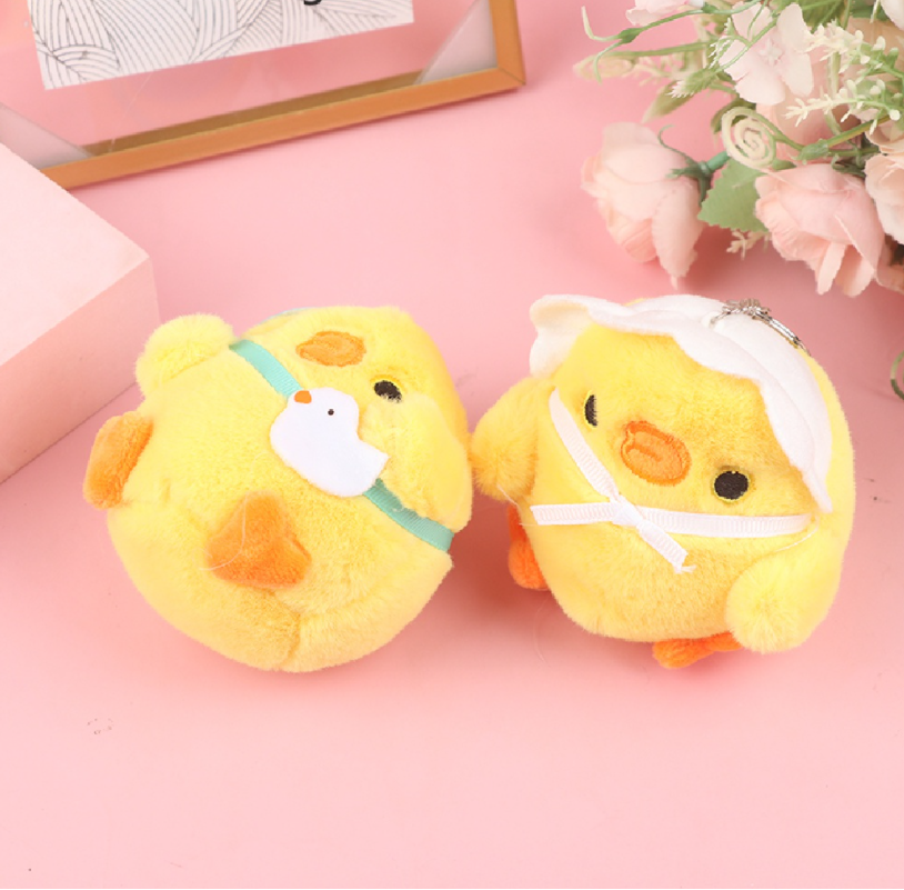 Móc khóa gấu bông Gà Con cute cài túi balo phong cách Hàn Quốc giá rẻ làm quà tặng ý nghĩa