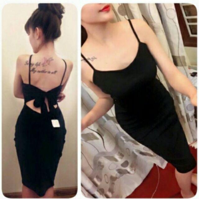 Đầm nơ lưng 2 dây