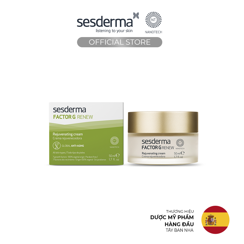 Kem trẻ hoá da Sesderma Factor G cho da khô 50ml