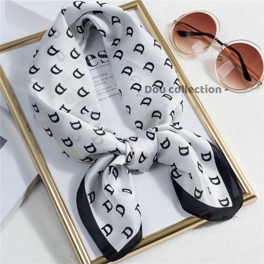 Khăn Lụa Vuông Chữ "D" Cao Cấp Làm Aó Và Đồng Phục - Chất Liệu Chiffon - 70x70cm - Mã KL003