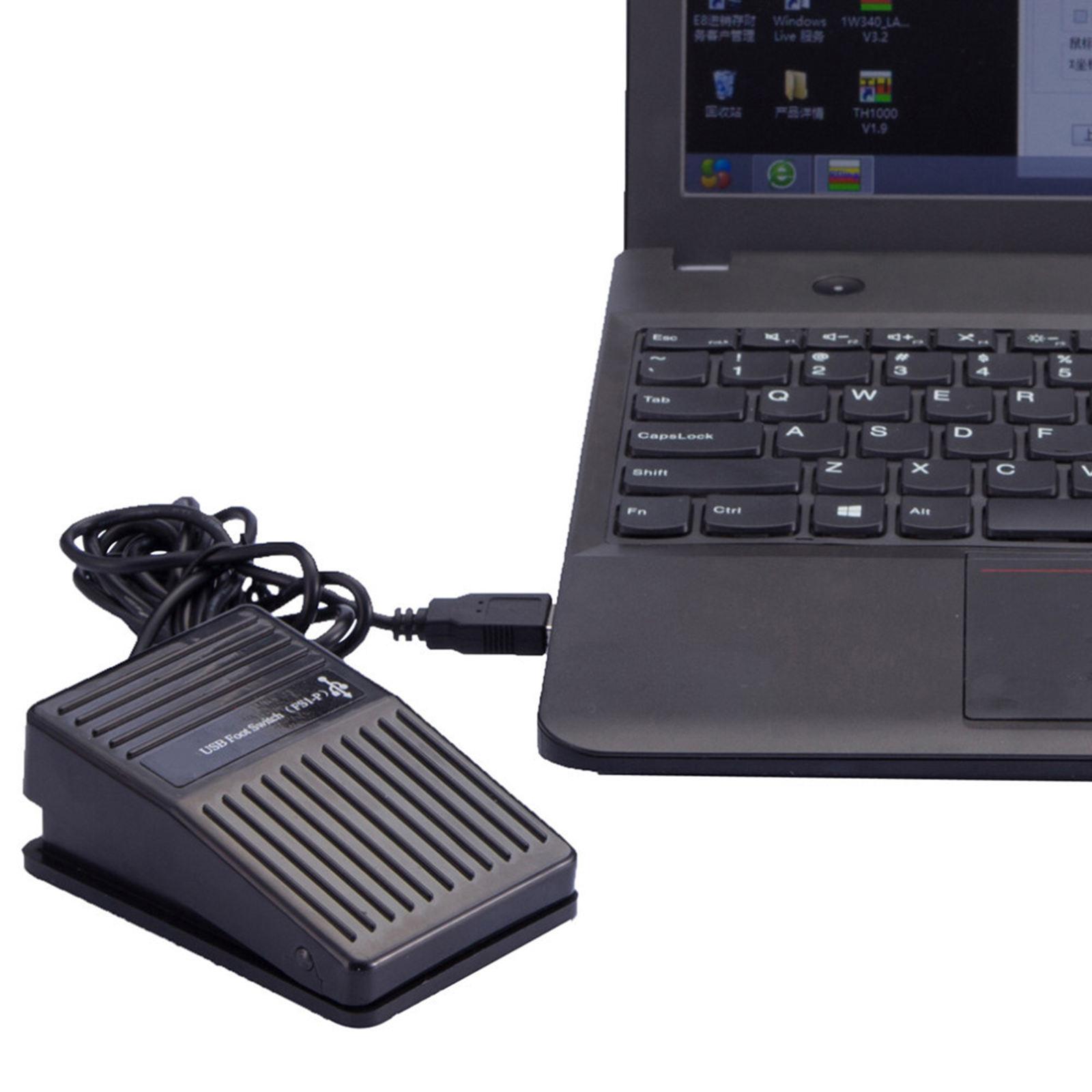 USB Foot Pedal Switch USB Action Switch Control Key Functions Mouse PC Game