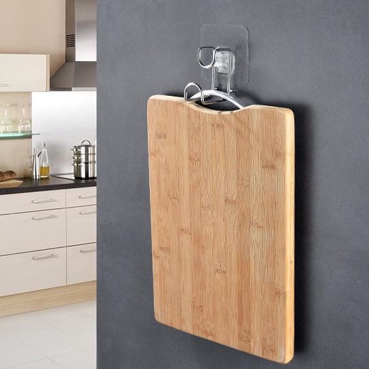 Móc Treo Chậu Dán Tường Inox Treo Dao Thớt Đa Năng H087