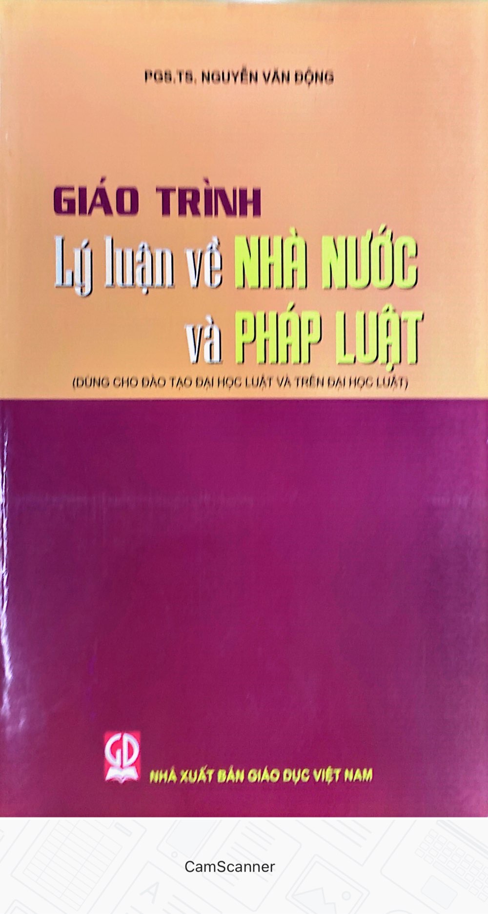 Giáo Trình Lý Luận về Nhà Nước và Pháp Luật