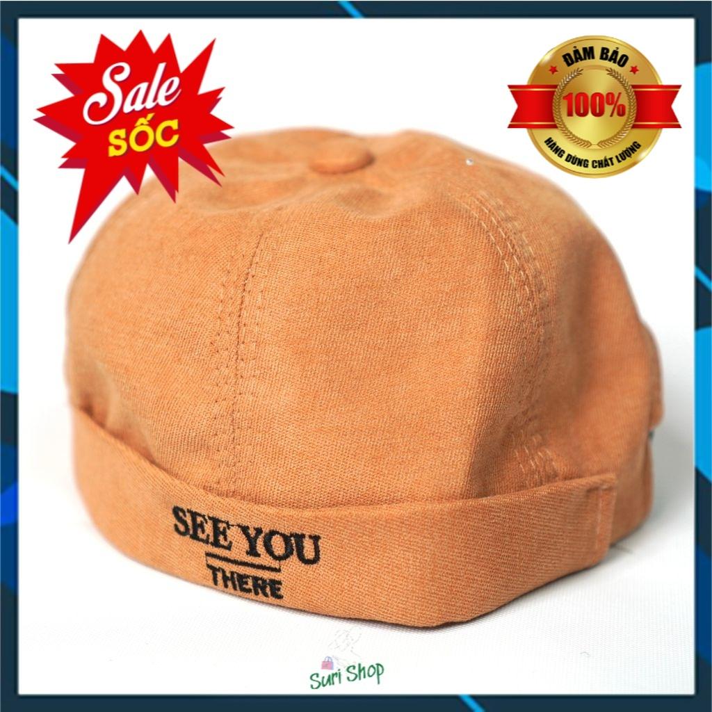 Nón Beanie vành tròn ️ Mũ tròn phong cách Retro Hàn Quốc form Unisex nam nữ N04