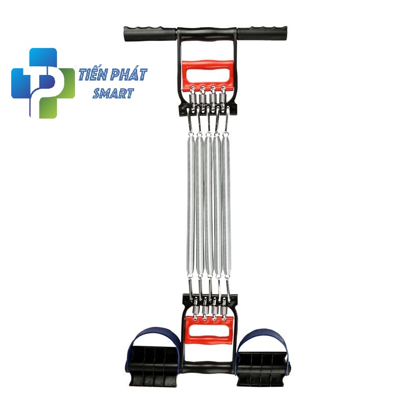 Dây Kéo Cáp 5 Lò Xo Titan Tập Thể Thao Đa Năng Có Bàn Đạp - Tập Cơ Ngực , Cơ Tay Tập GYM Hiệu Quả Tại Nhà