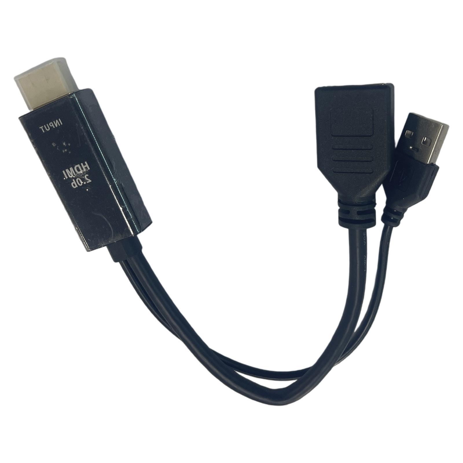 HDMI to DisplayPort Adapter Converter Cable Connector 1080P 4K with USB