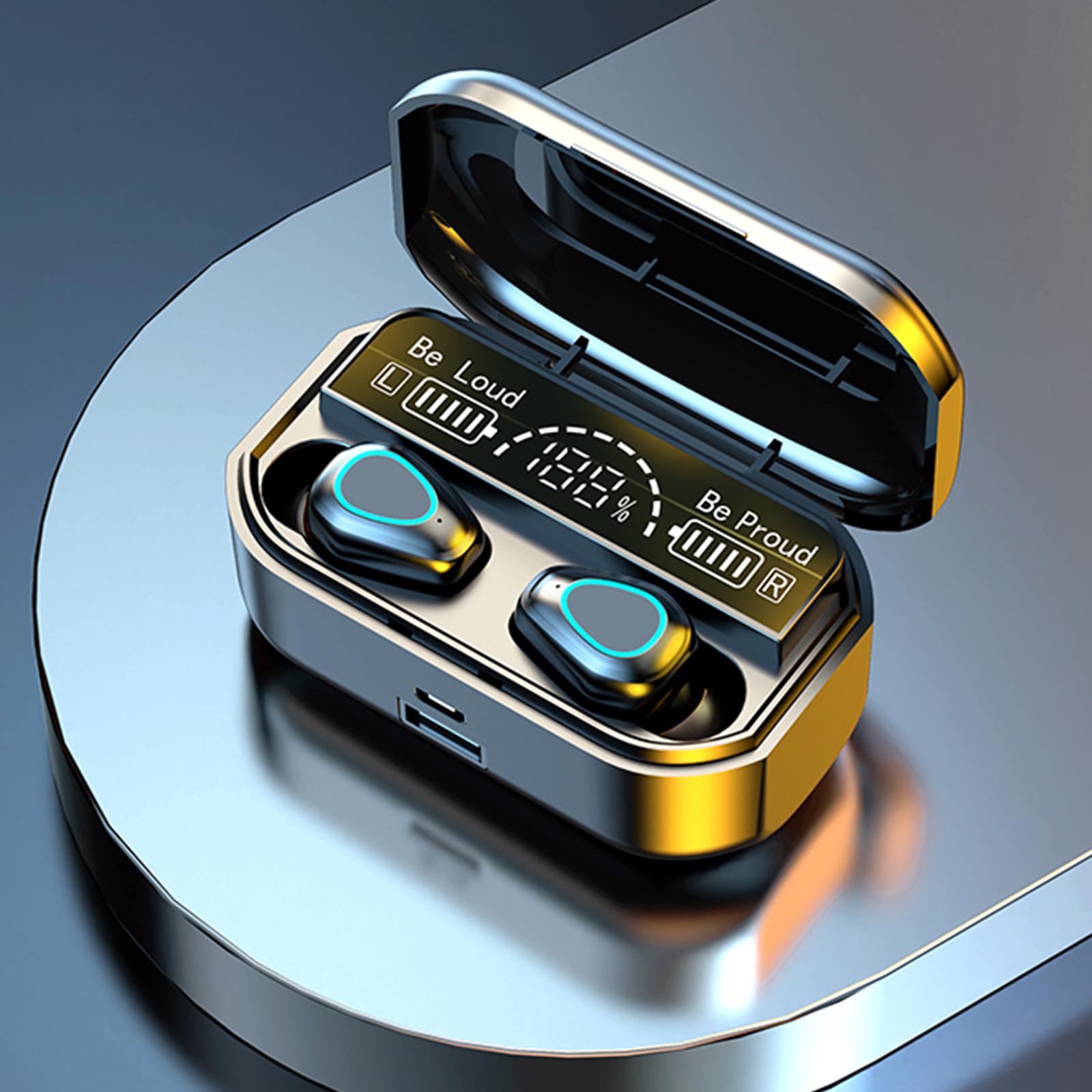 In-Ear Wireless Earbuds with Charging Case Touch Control Bluetooth Sports Earphones Noise Cancelling Stereo Headphones for Gaming, Music ,Smartphones