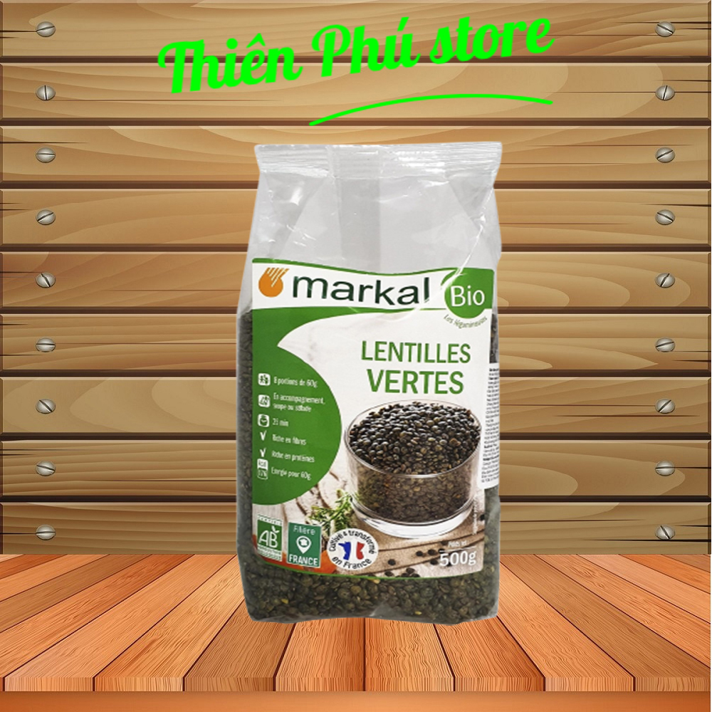 Đậu lăng xanh hữu cơ Markal 500g