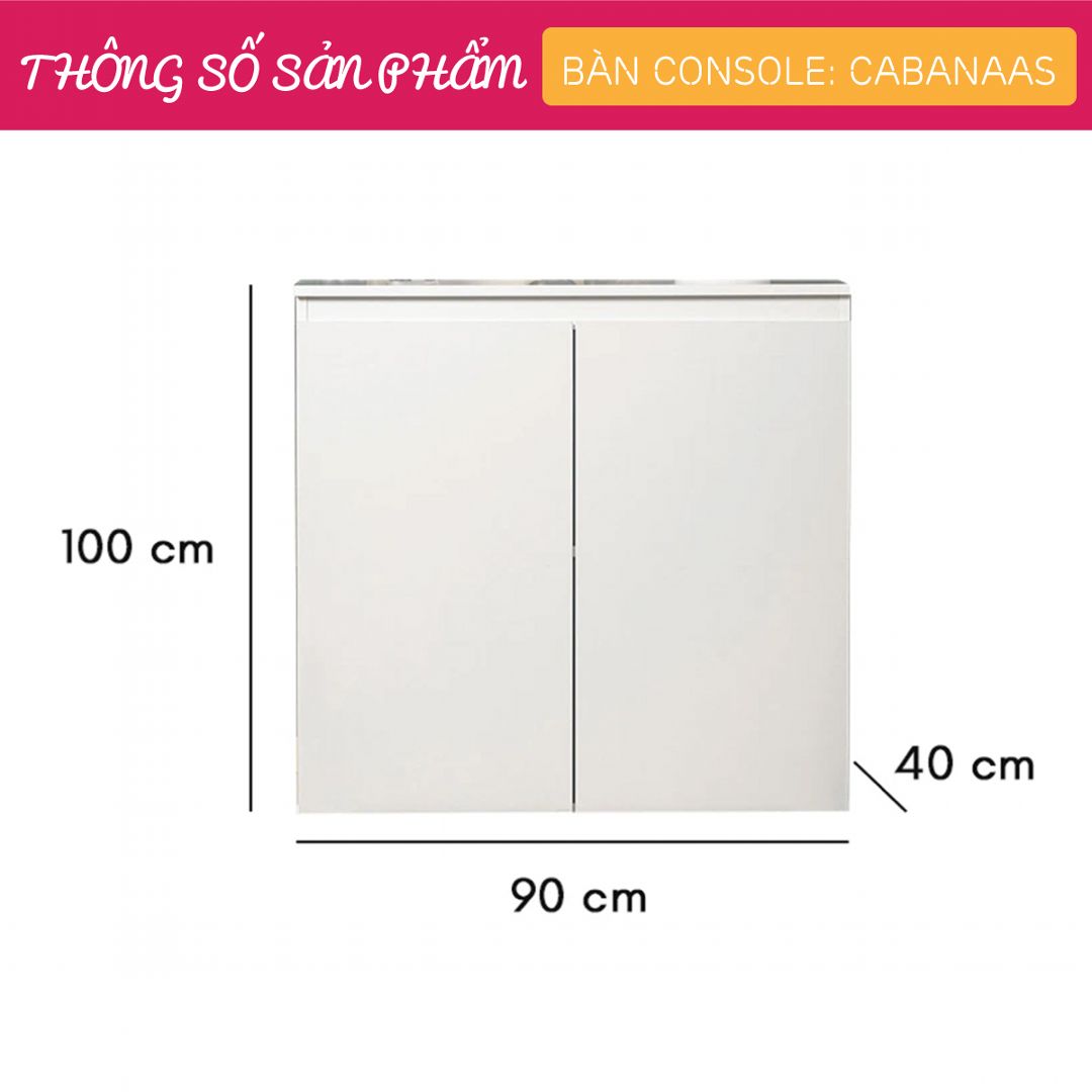 Bàn sảnh ra vào gỗ hiện đại SMLIFE Cabanaas