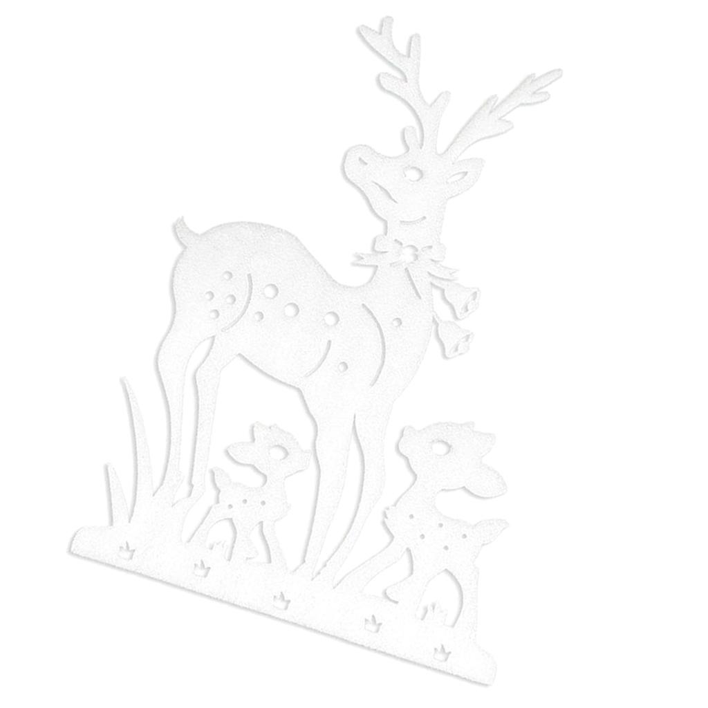 Merry Christmas Foam Deer Elk Christmas Decoration Christmas Home Window DIY